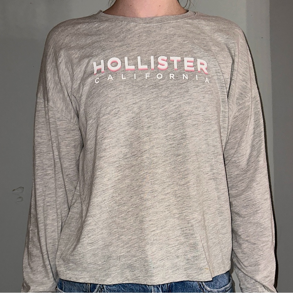 Hollister grey long sleeve